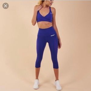 Gymshark Fusion Cropped Leggings - Indigo